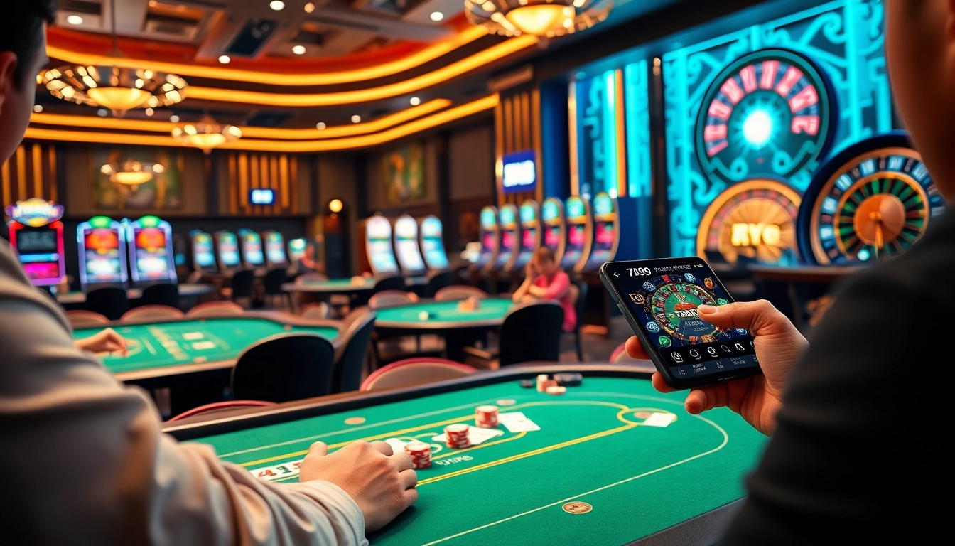 Experience the thrill of 789win trang chủ chính thức at an exhilarating casino setting with vibrant tables and exciting gameplay.